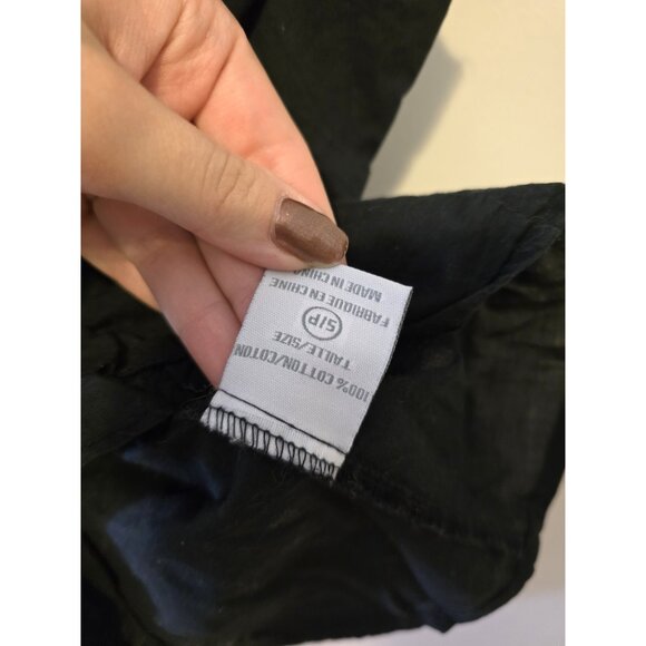 Vintage Y2K Suzy Shier Black Ruffle Vest Hook & Eye Sleeveless Western Fall Sz S - Picture 5 of 6